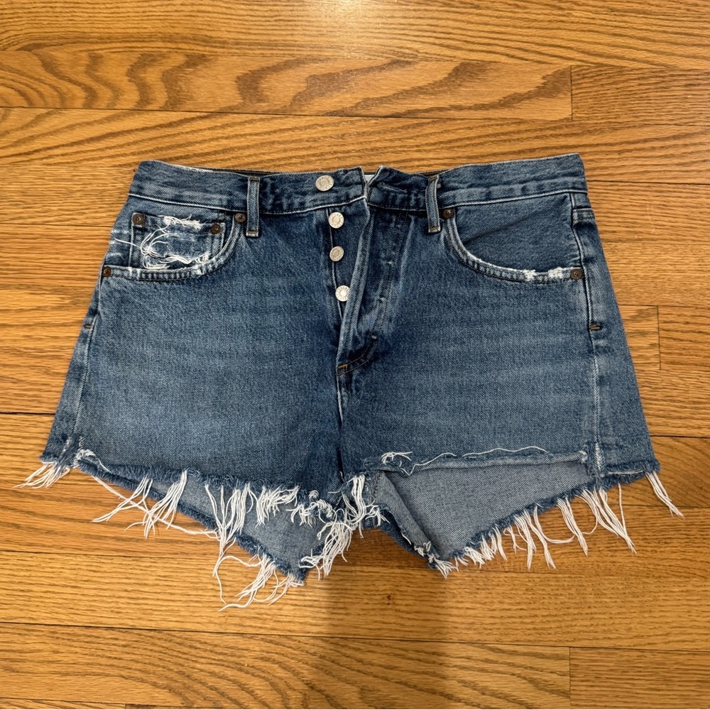 Agolde Parker Vintage Cut Off Short - medium wash